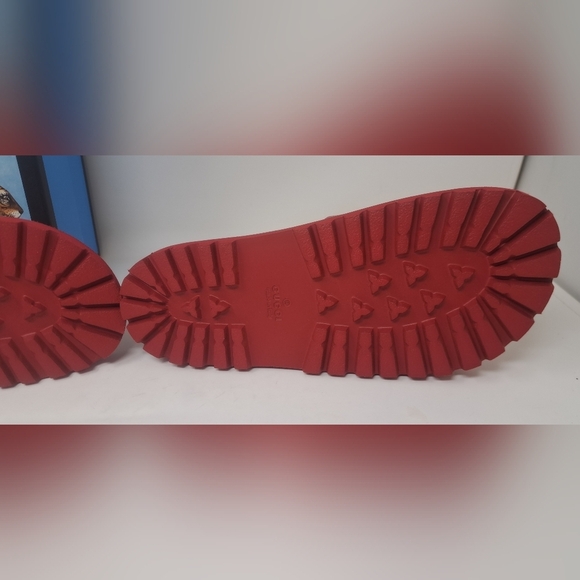 NWT Gucci Women's  Slides Sandals Ghost Hamlet Skull Red Calfskin 429360 6 US - Picture 12 of 14